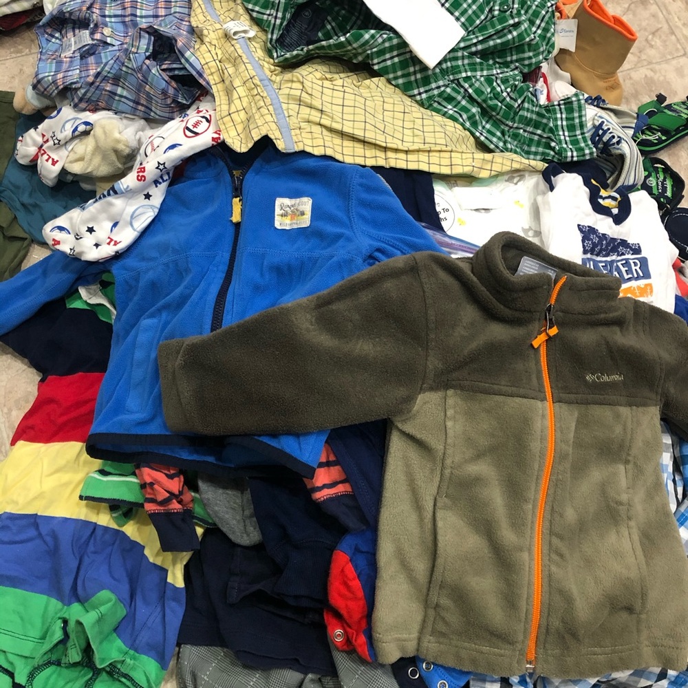 Lot of little boys clothes